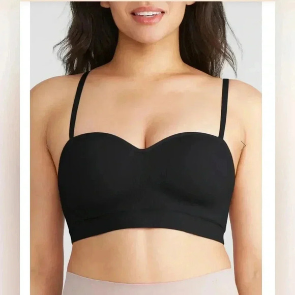 Yummie PEYTON CONTOUR STRAPLESS CONVERTIBLE BRA IN BLACK sz S NWT #005 - Picture 1 of 8